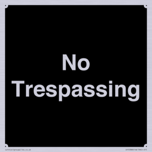 No Trespassing